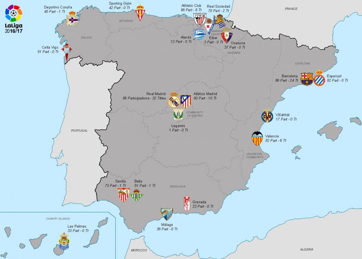 peta dari real Madrid 