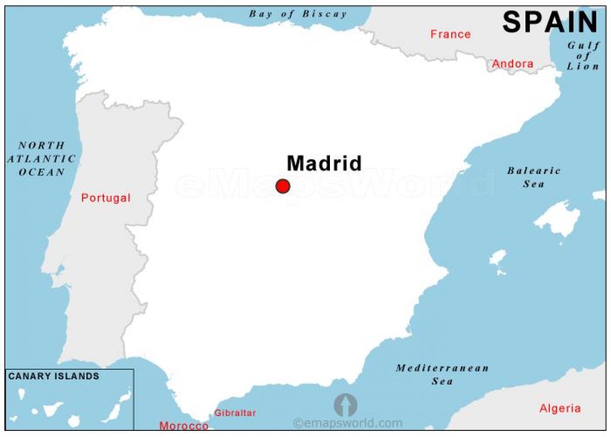 peta dari ibukota Spanyol