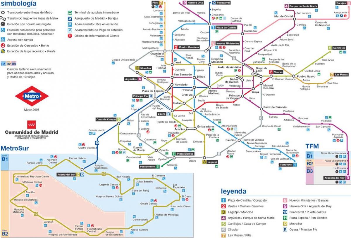 Madrid metro peta