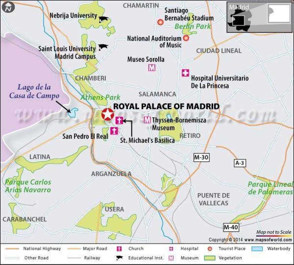 peta lokasi real Madrid