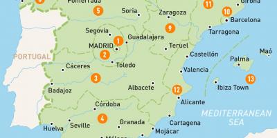 Peta dari Madrid daerah
