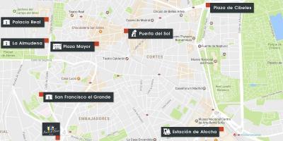 Peta dari Madrid atocha