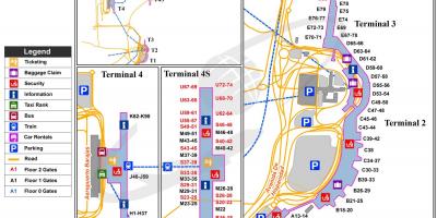 Madrid bandara internasional peta