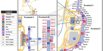Bandara Barajas peta