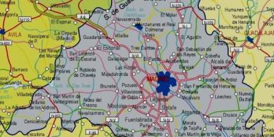 Peta dari Madrid